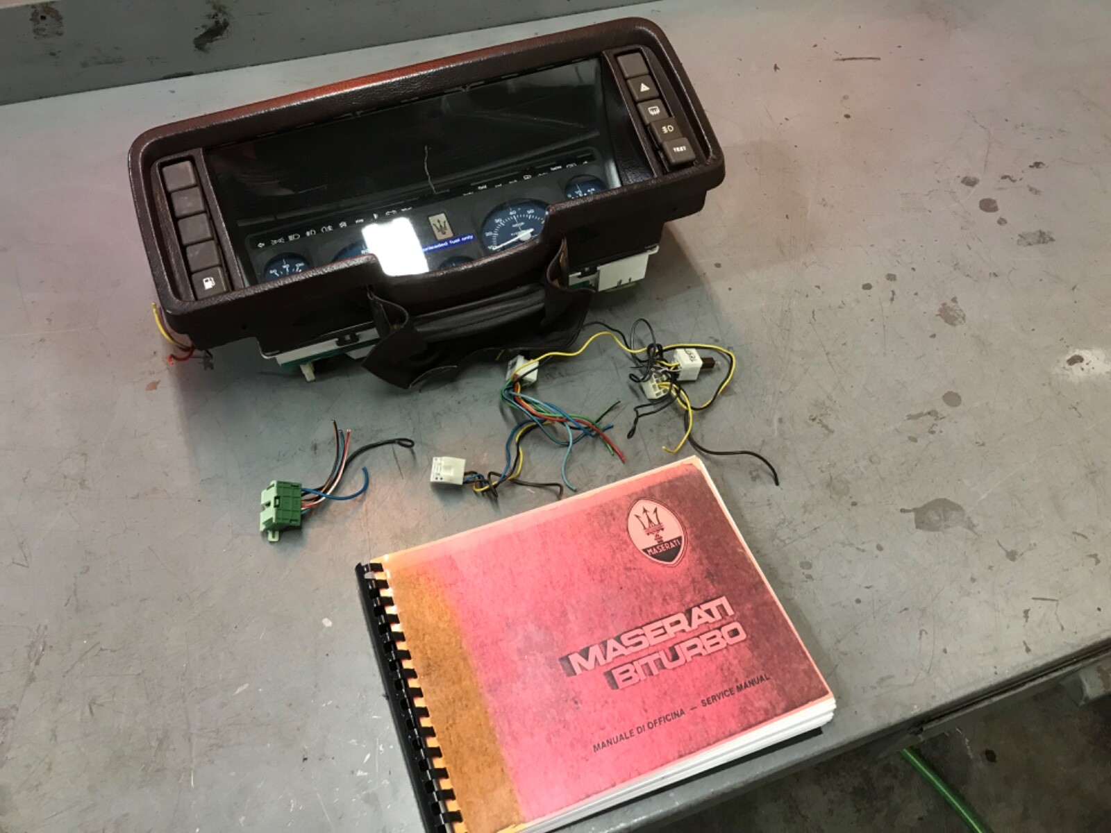 1984 1985 Maserati BiTurbo Instrument Cluster Speedo Speedometer 313630100
