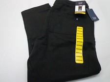 GAP Women's True Black Pull On Elastic Drawstring Waist Ankle Pants Medium New