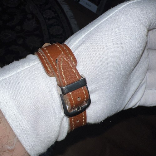 Pulsera CUERO MARRÓN Hombre/Mujer Pulsera GRABADA AQEEQ MARCO PLATEADO - Imagen 16 de 24