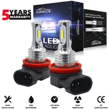 H11 LED Headlight/Fog Light Kit Low Beam Bulbs Super Bright 33000LM White 2Pack
