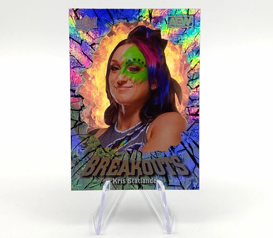Kris Statlander SSP 2022 Upper Deck AEW Breakouts Clear Acetate Insert Wrestling - Image 2 of 4