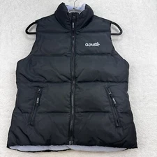 Aero Full Zip Puffer Vest Jacket Women S Black Sleeveless Down Filled Ripstop