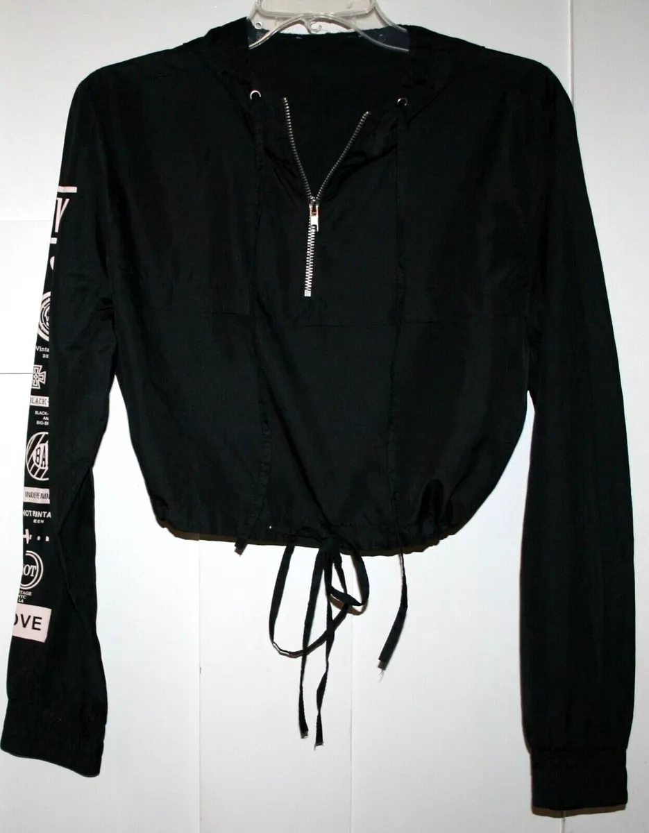 Thin cropped online hoodie