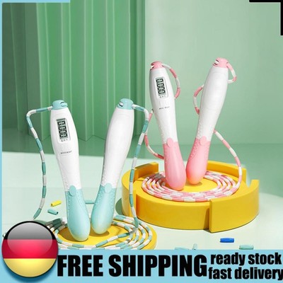 Beaded Jump Rope Soft Beaded Skipping Rope with Counter for Gym Fitness Exercise