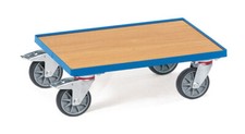 Eurokasten-Roller 605x405 mm TPE Rollen mit Bodenplatte Rand 15 mm hoch