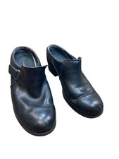 Merrell womens black leather mule clogs shoes 9 SKU 6830