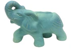 Rare LARGE Van Briggle Pottery Blue Ming Matte Elephant Figurine 10.5"x8"x5"