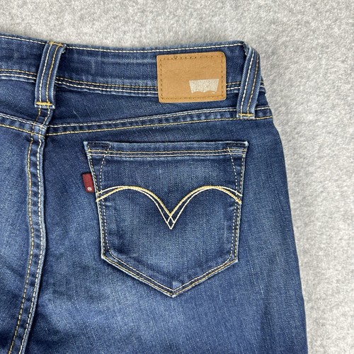 Levis Bold Curve Low Rise Skinny Women's Denim Jeans Size 27 W28 " Blue Stretch - Picture 13 of 15
