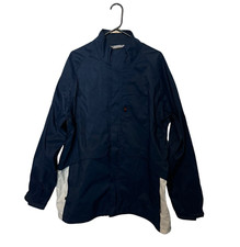 Nike Jacket Mens 2XL XXL Navy Blue Windbreaker Full Zip Vintage Y2K Swoosh Track