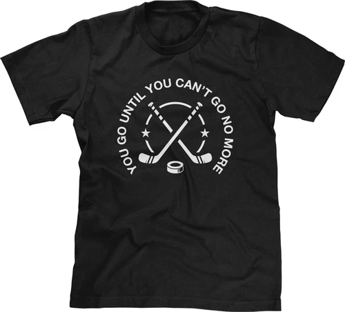 Can't Go No More Hockey Game Player Saying Shoresy Slogan Statement Mens Tee - product listing photo