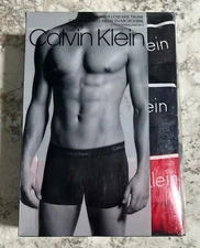 New Calvin Klein Classic Microfiber Low Rise Trunks Underwear NP20340932 3 Pk XL