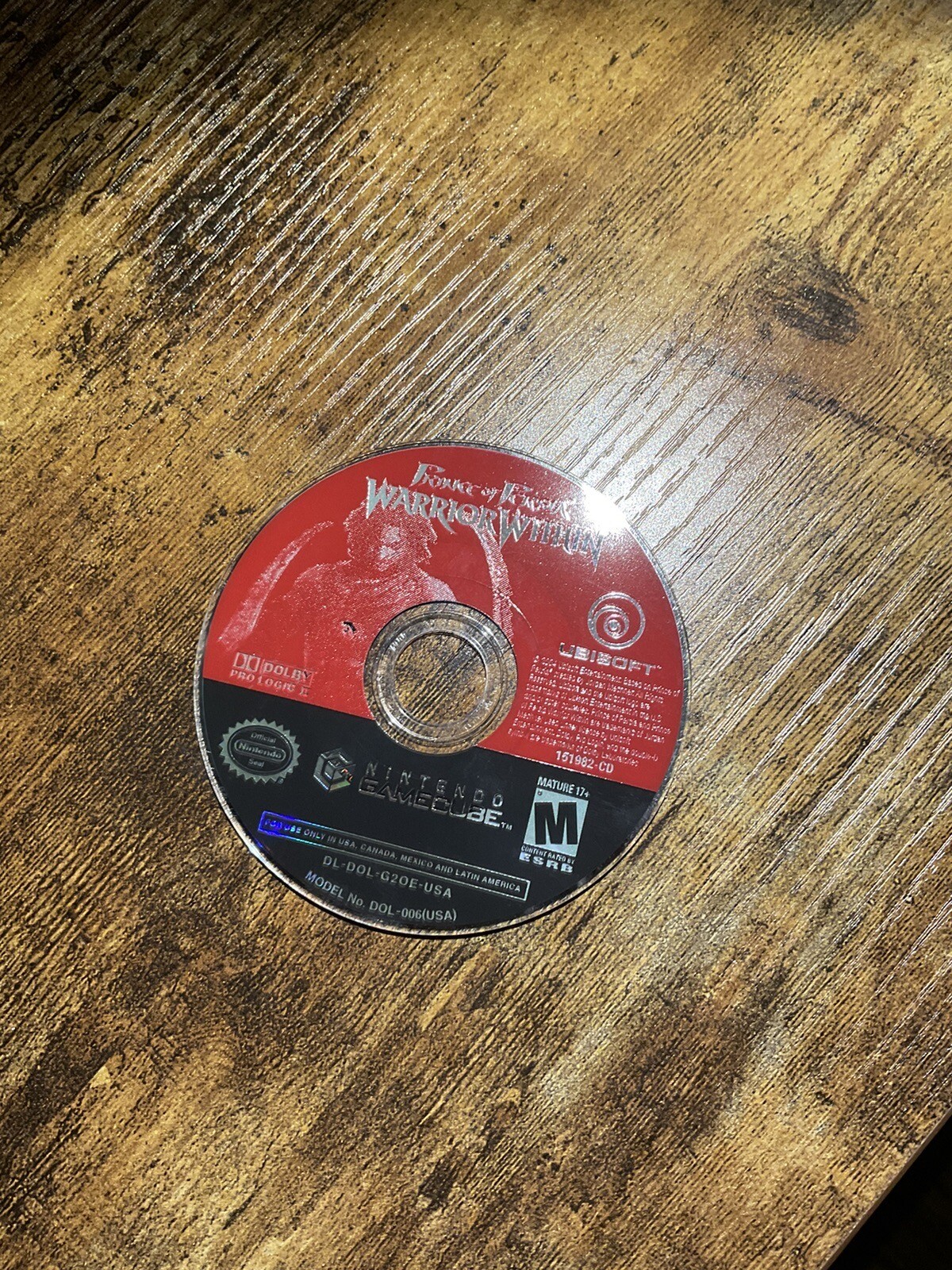 Red Gamecube Disc Nintendo GameCube Disc Only Prince of Persia: Warrior Within | eBay