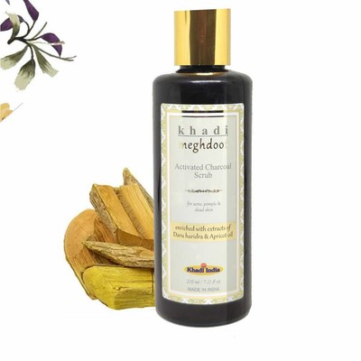 khadi charcoal scrub