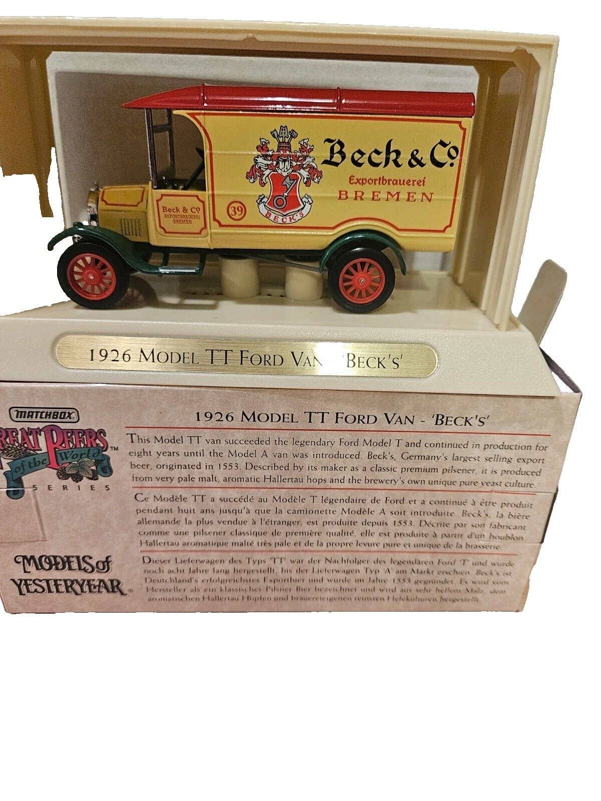 Modelos Matchbox de Antaño Matchbox 1926 Vehículo Año Vintage Fabricación Coches Diecast, Camiones y Furgonetas