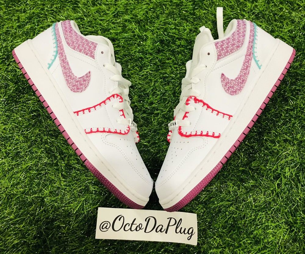 Nike Air Jordan 1 Low White Multicolor GS Multi Sizes DM9037-100