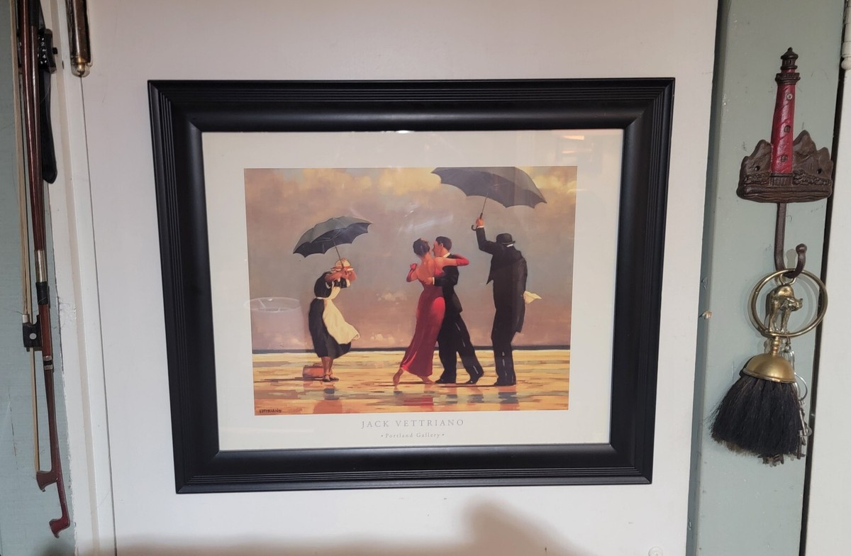 The Singing Butler Signed Print Jack Vettriano, Framed 24”x20