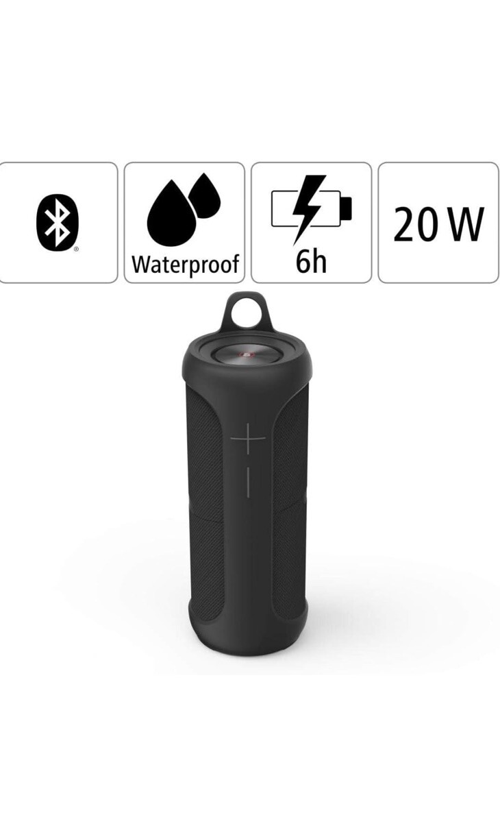 Thumbnail - Hama 2in1 Twin 2.0 Bluetooth-lautsprecher Wasserdicht Stereo Schwarz
