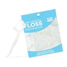 100 Mint Dental Floss Picks - Easy & Effective Teeth Cleaning