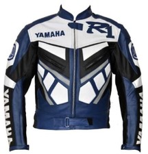 Neue Yamaha R1 Motorrad Rennrad lederjacke, MotoGP racing bike lederjacke.