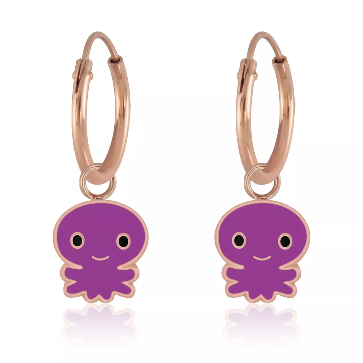 Octopus hoop earrings clearance