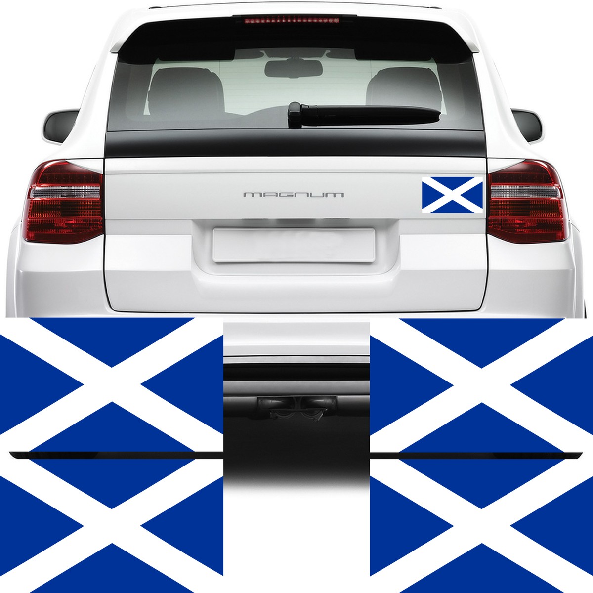 Set Of 4 England Flag Vinyl Decals – Car, Bike, Laptop Stickers (UK British Theme) - View #6
