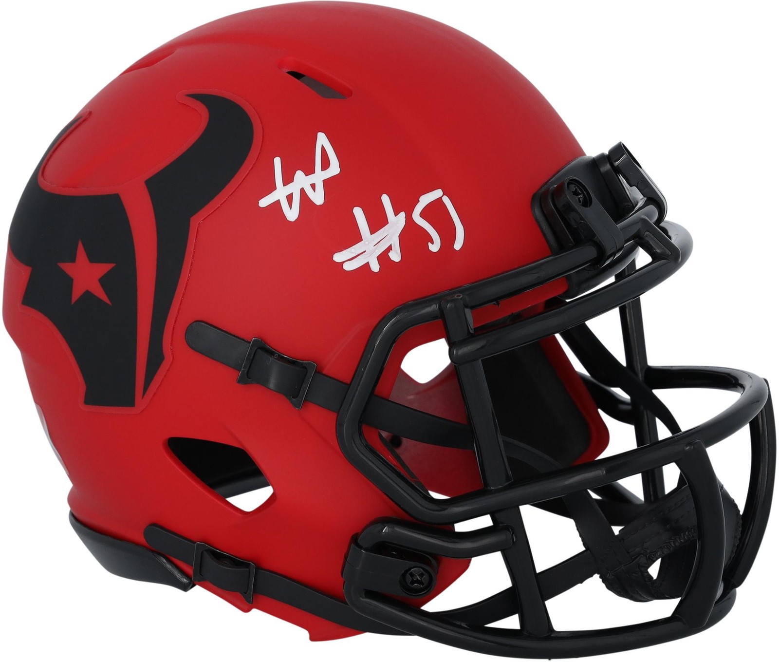 Will Anderson Jr. Houston Texans Autographed Riddell Rave Speed Mini Helmet