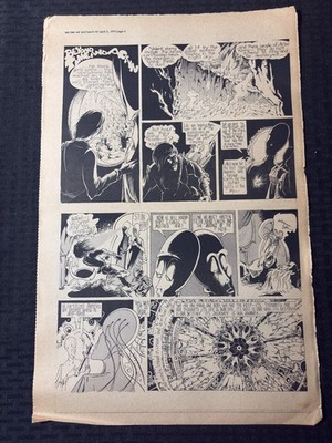 1970 March 26 BEYOND TIME AND AGAIN 11x17'' Comic Page by George Metzger VG 4.0