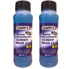 Wynns Super Concentrated Screen Wash 21+ -58oC Windscreen Lemon Scent 250ml x2