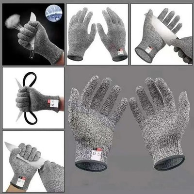 Level 5 HPPE Anti-Cut Gloves Kitchen Gardening Anti-Cut Knitted Gloves Anti-Thor