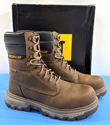 NIB 9.5 W MENS CATERPILLAR COLORADO EQUIP 8'' BOOTS WP TX COMP TOE P91754 PYRAMID