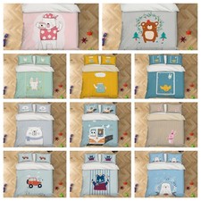 3D Cartoon Animals Background Quilt Cover Duvet Cover Comforter set