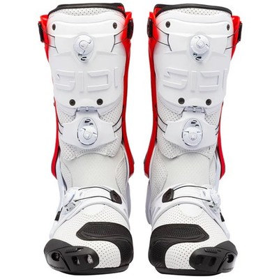 Sidi - Motorrad Sportstiefel 45 - Rex Air - Drehknopf-Verschluss weiß-rot