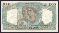 France - 1000 Francs - Minerve et Hercule - 7 Avril 1949