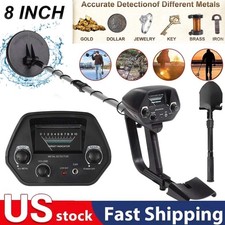 Deep Ground Metal Detector For Adults Underwater Beach Yard Waterproof Seeker US