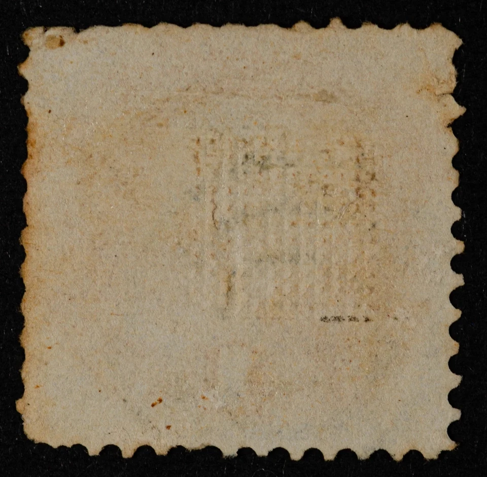 StampTreasury: US Scott #112 Used, G grill, Issued in 1869,  Fancy Cancel - Image 2 of 2