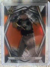 2022 Bowman Chrome Victor Acosta Invicta Orange Refractor /25