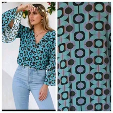 Nine Lives Bazaar Annabel Electric Blue Bohemien Blouse 8 Check Measurements 👇