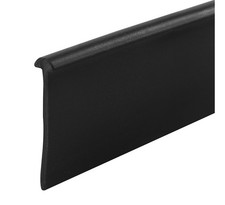 FHC 36" Black Shower Door Bottom Seal Half Round T Insert Sweep