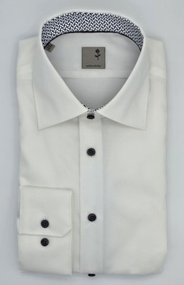 Seidensticker Langarm Hemd Slim Fit Weiß Patchung 01.241166 E25N