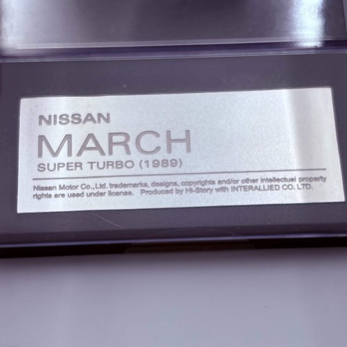 Hi-Story NISSAN MARCH SUPER TURBO (1989) HS281 Crystal White - Afbeelding 14 van 15