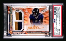 NATE WIGGINS 2024 TOPPS RESURGENCE AMPED UP ORANGE PWR SURGE PSA 10 RAVENS 11/25