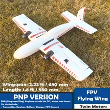 RC Airplane FPV Plane Sky Hunter DIY EPP Flying Wing Twin Motors Aircraft PNP