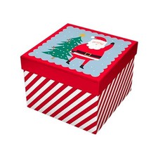Santa Claus Christmas Square Gift Box 16cm