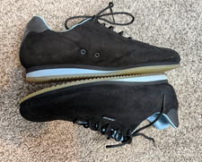 Chanel CC Suede Low Top Sneakers Black, Size 38