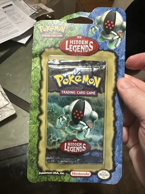 2004 Pokemon ex Hidden Legends Blister Booster Pack Hanger Art Registeel