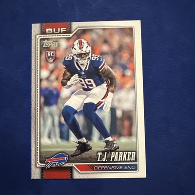 Topps 2026 T.J. Parker RC Rookie #376 Buffalo Bills Football Card