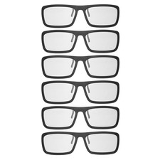 6Pcs Polarized Clip-on 3D Glasses, 3D Glasses Frames for RealD Movies