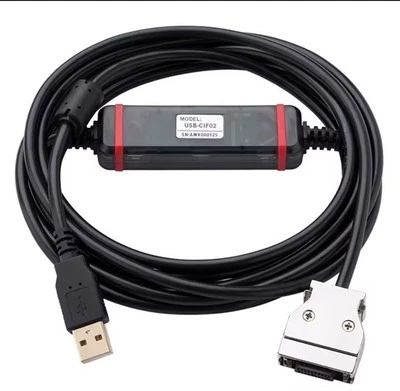 AMSAMOTION USB-CIF02 USB-CQM1-CIF02 PLC Programming Cable for Omron CPM1A/CPM2A/C200H/CQM1