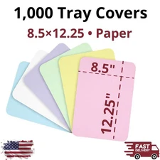 1000pcs Paper Tray Covers 8.5x12.25 Disposable Size B Dental Heavyweight Tattoo