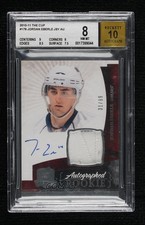 2010-11 Upper Deck The Cup Rookie 31/99 Jordan Eberle #178 BGS 8 Patch Auto 0bz8